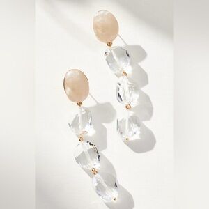 Like New Anthropologie Lucite Linear Drop Earrings